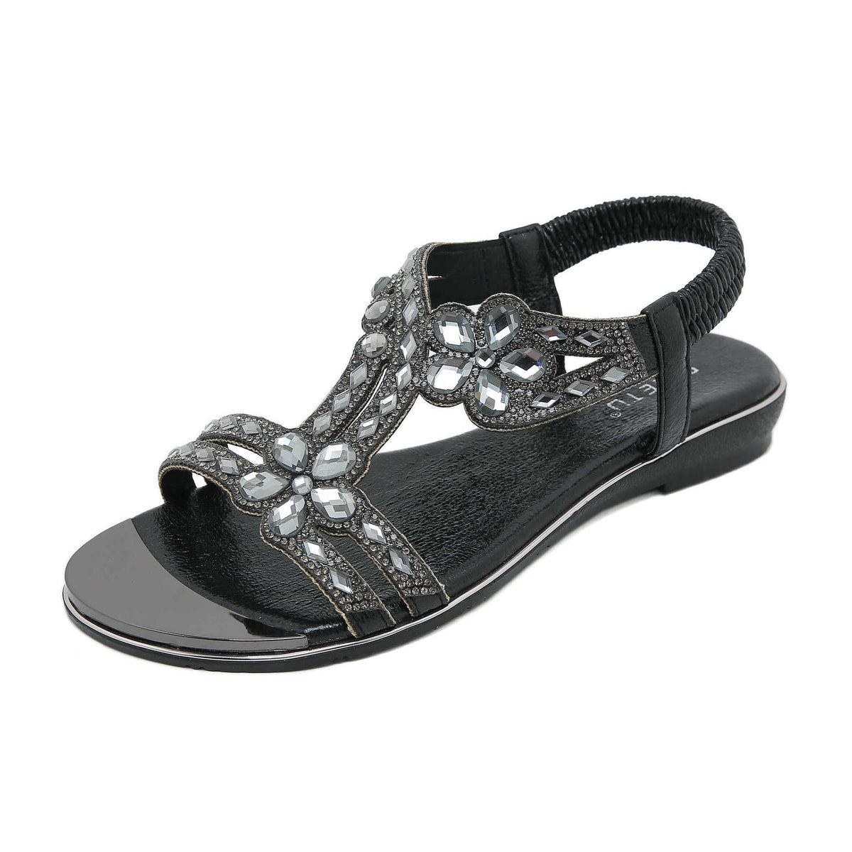 Belifi Rhinestone Comfortable Versatile Flats Sandals