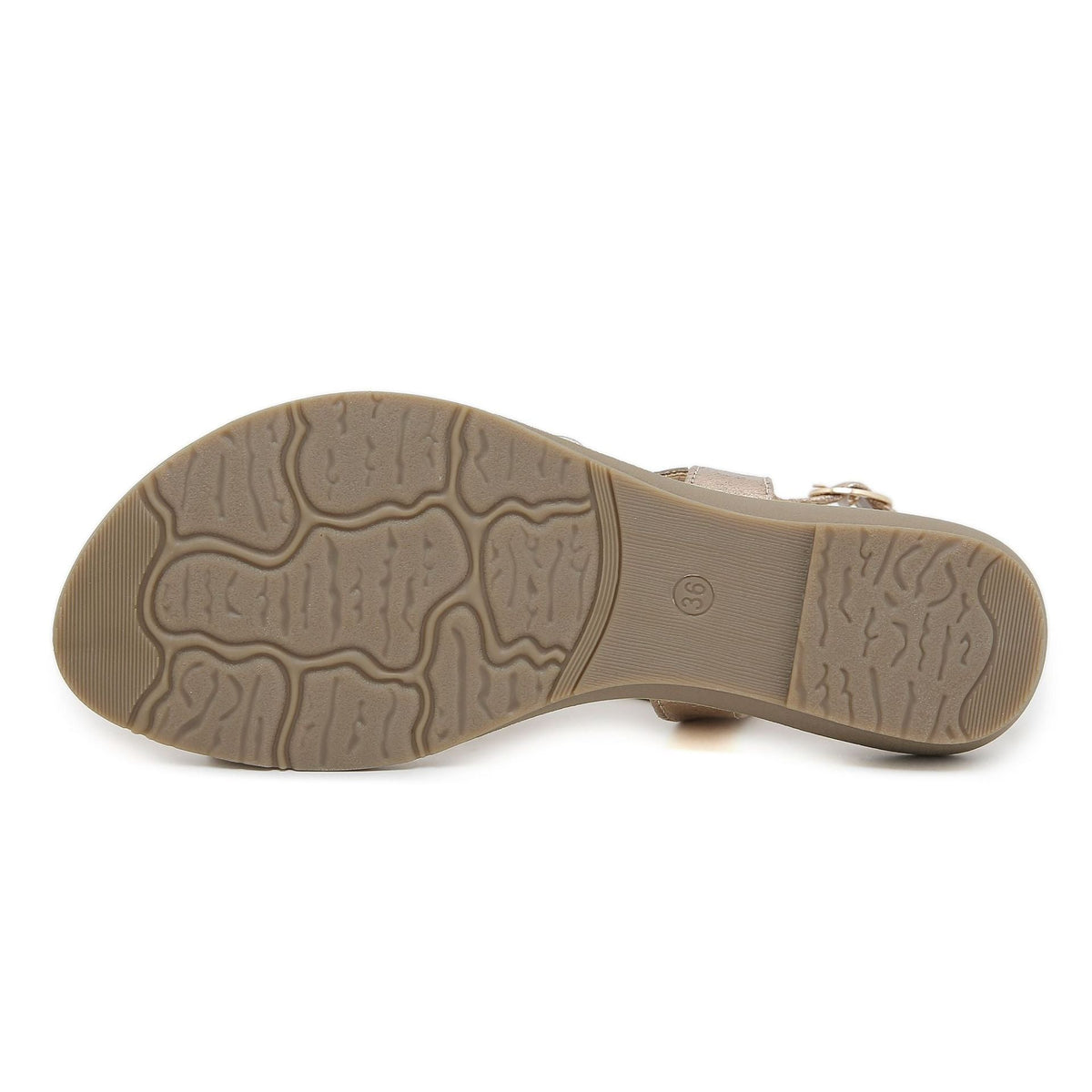 Belifi Rhinestone Comfortable Versatile Flat Sandals