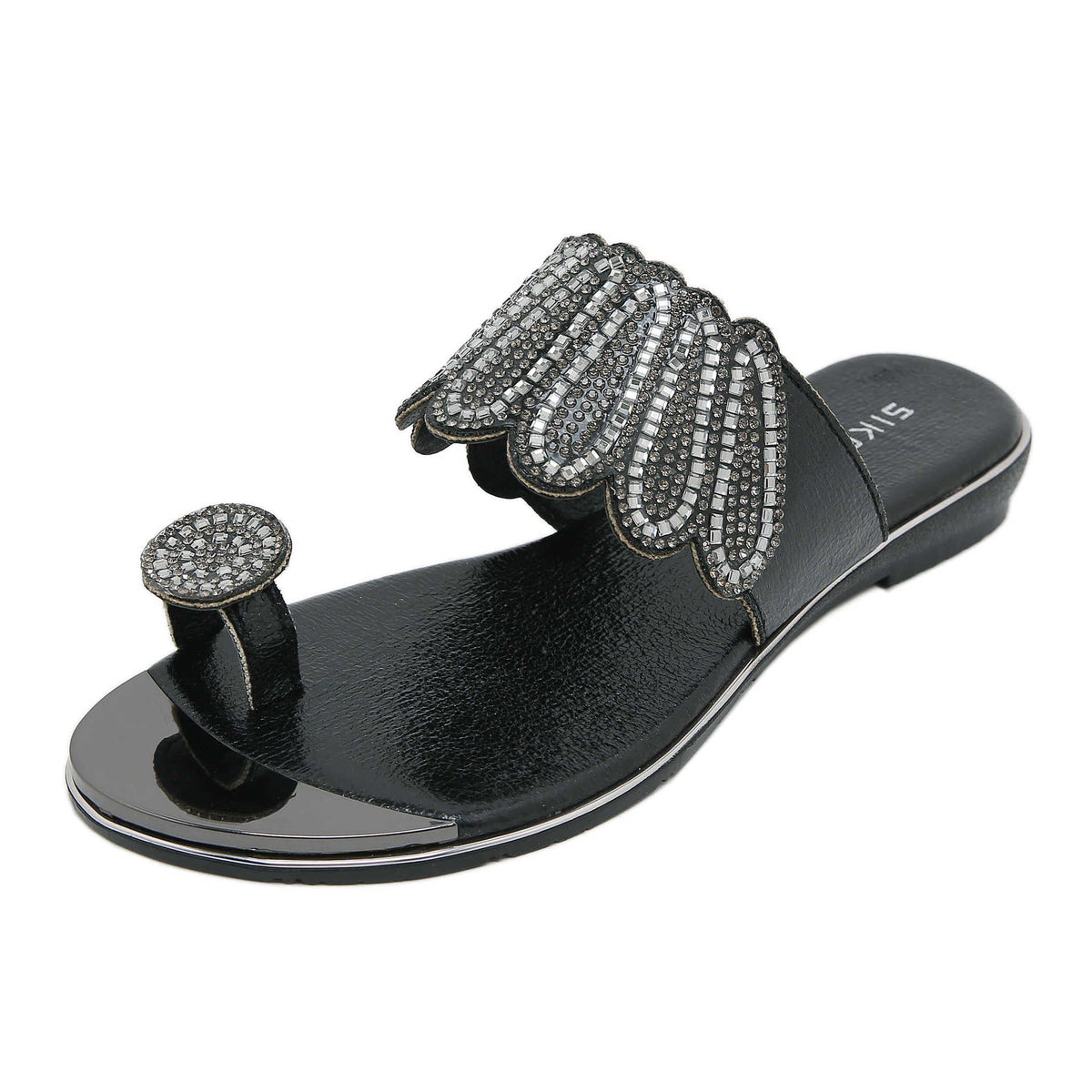Belifi Flat Bottom Water Diamond Comfortable Sandals