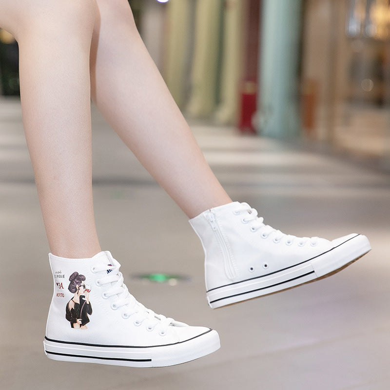 Belifi Breatheable Casual High Top Canvas Shoes