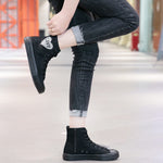 Belifi Casual Sparkling High Top Canvas Shoes