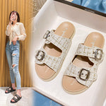 Belifi Stylish Muffin Platform Flat Sandals