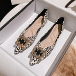 Belifi Leopard Luxe Geometric Gems Loafers