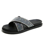 Belifi Rhinestone Fashion Slippers