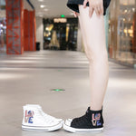 Belifi Fashion Versatile High Top Canvas Shoes