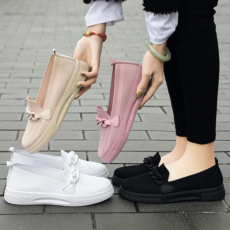 Belifi Flyknit comfortable women's singles shoes