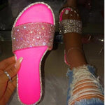 Belifi Flat Bottom Fashion Rhinestone Slippers