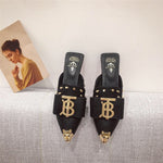 Version Of Rhinestone Flat-bottome Casual Slippers