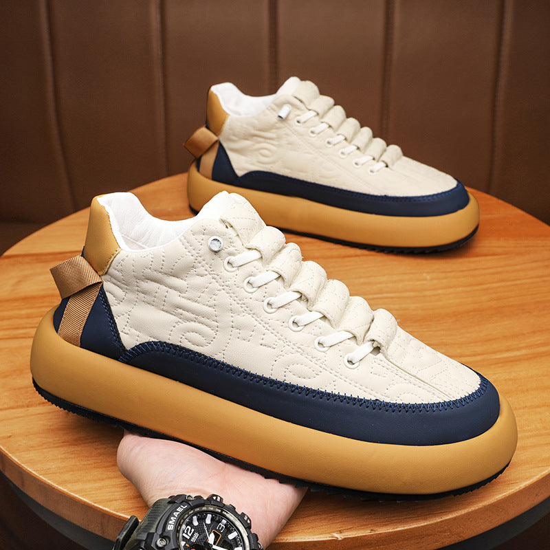 Belifi Men's casual thick sole heightening shoes autumn casual shoes
