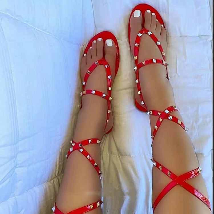 Belifi Flat Strap Fashion Sandals