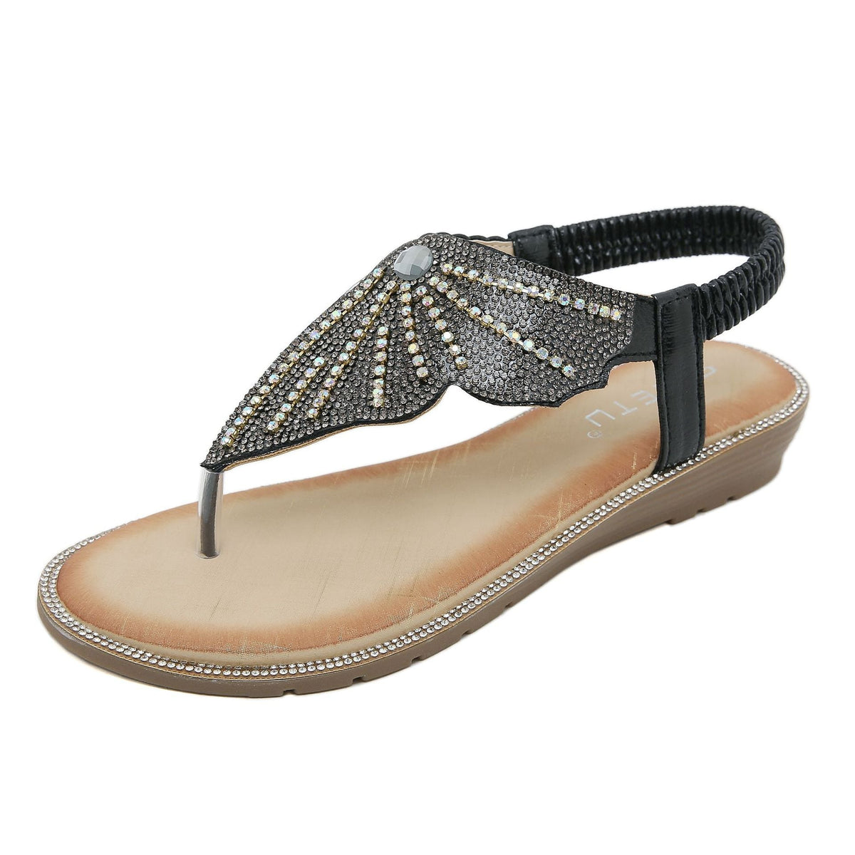 Belifi Rhinestone Comfortable Versatile Sandals