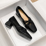 Belifi Silken Cross Leather Elegance Flats