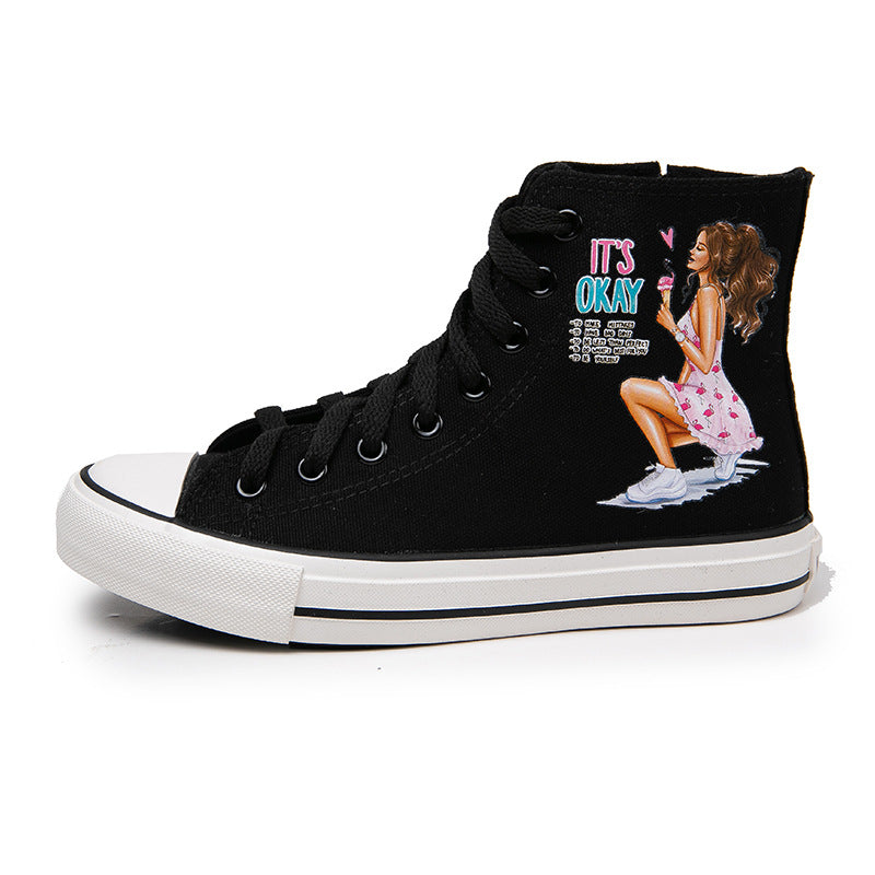 Belifi Elegant Cartoon High Top Shoes