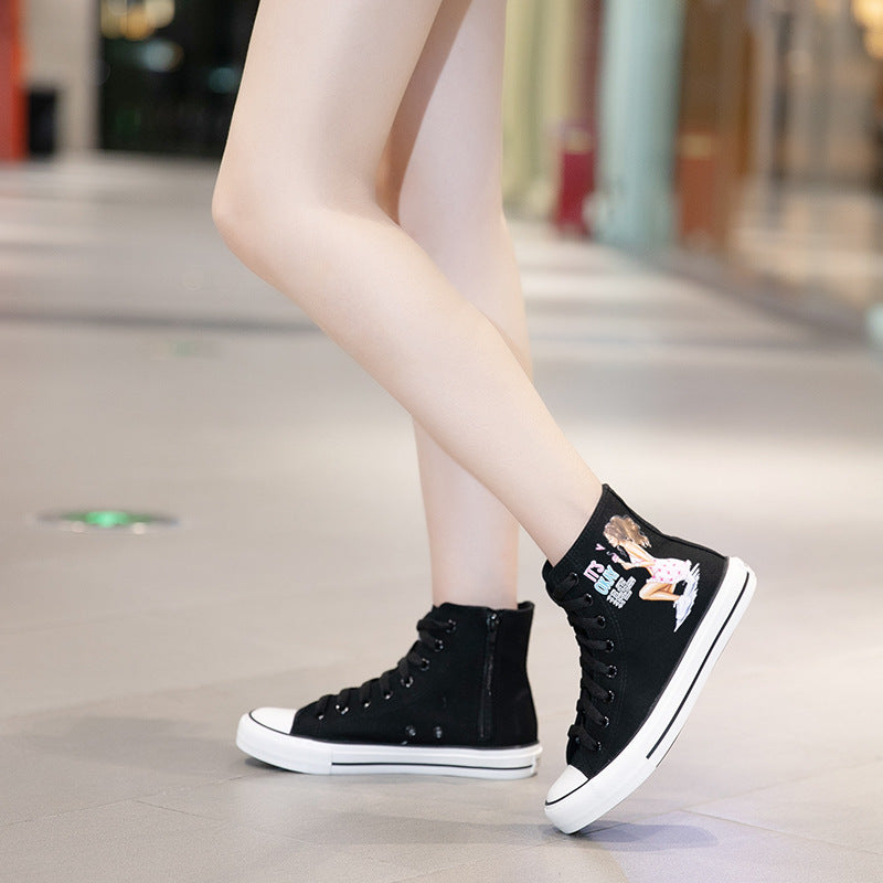 Belifi Elegant Cartoon High Top Shoes