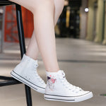 Belifi Versatile Breathable Cute High Top Canvas Shoes