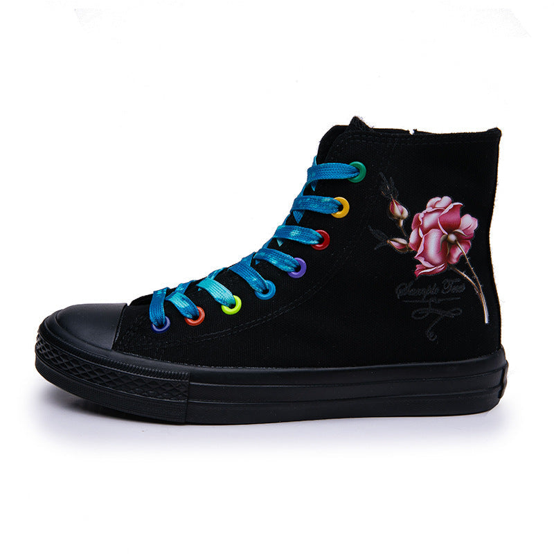 Belifi FashionableBreathable High Top Canvas Shoes