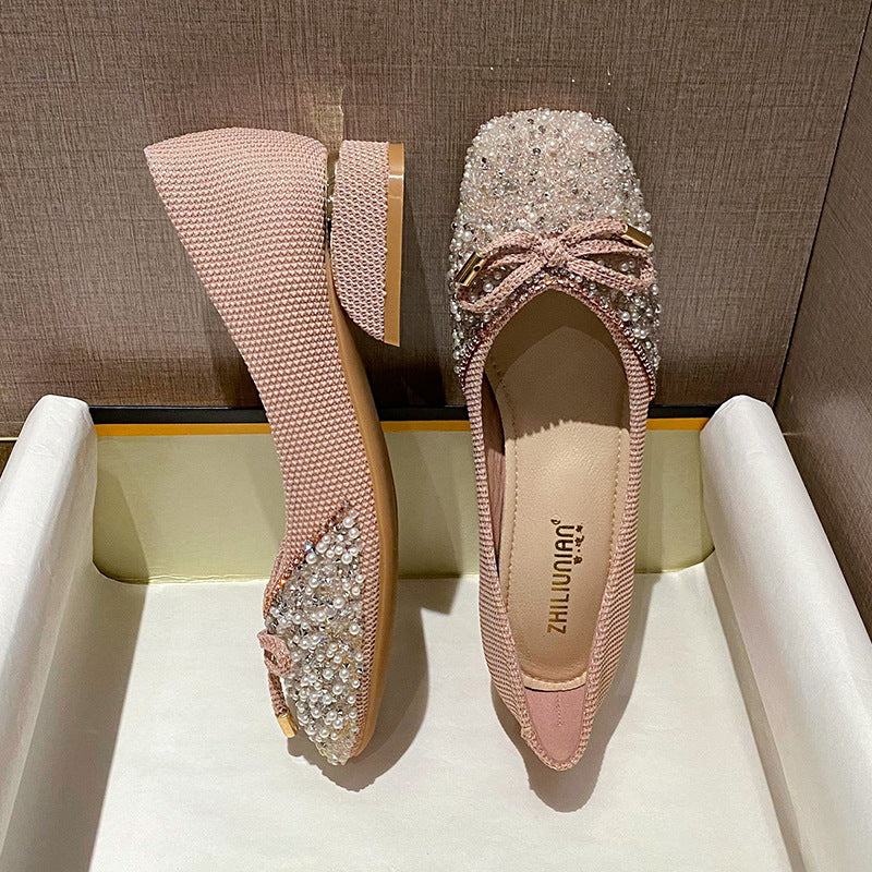 Belifi Women's Rhinestone Flats Fashion Sequin Wedding Shoes