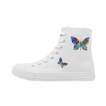 Belifi Casual Printed Butterfly High Top Shoes