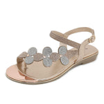 Belifi Rhinestone Comfortable Versatile Flat Sandals