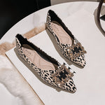 Belifi Leopard Luxe Geometric Gems Loafers