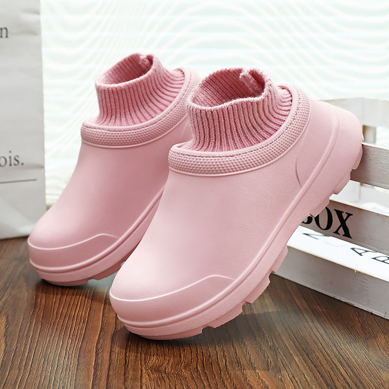 BelifiCotton Slippers Women's Winter Heel Home Anti-Slip Cotton Shoes