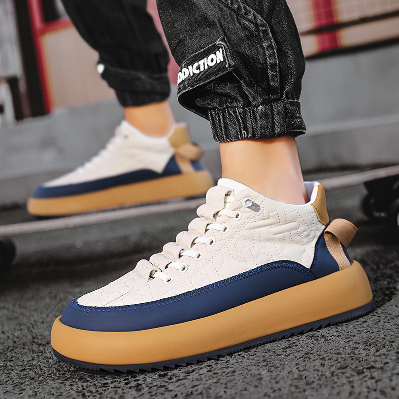 Belifi Men's casual thick sole heightening shoes autumn casual shoes