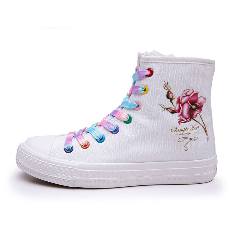 Belifi FashionableBreathable High Top Canvas Shoes