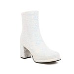 Belifi Sequin Fashion High Heel Boots