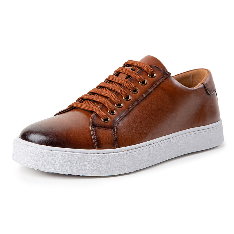 Belifi Men's trendy sneakers British style polished casual shoes