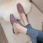 Belifi Shallow Breathable Fly-knit Soft-soled Shoes