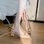 Belifi Parisian Duo-Buckle Elegance Sandals