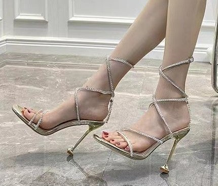 Belifi Rhinestone Fashion Stiletto Heels