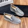 Belifi Starlit Elegance: Rhinestone-Embellished Casual Shoes