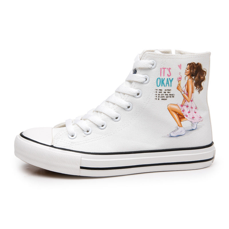 Belifi Elegant Cartoon High Top Shoes