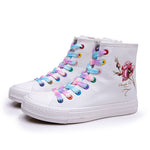 Belifi FashionableBreathable High Top Canvas Shoes