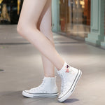 Belifi Versatile Breathable Cute High Top Canvas Shoes