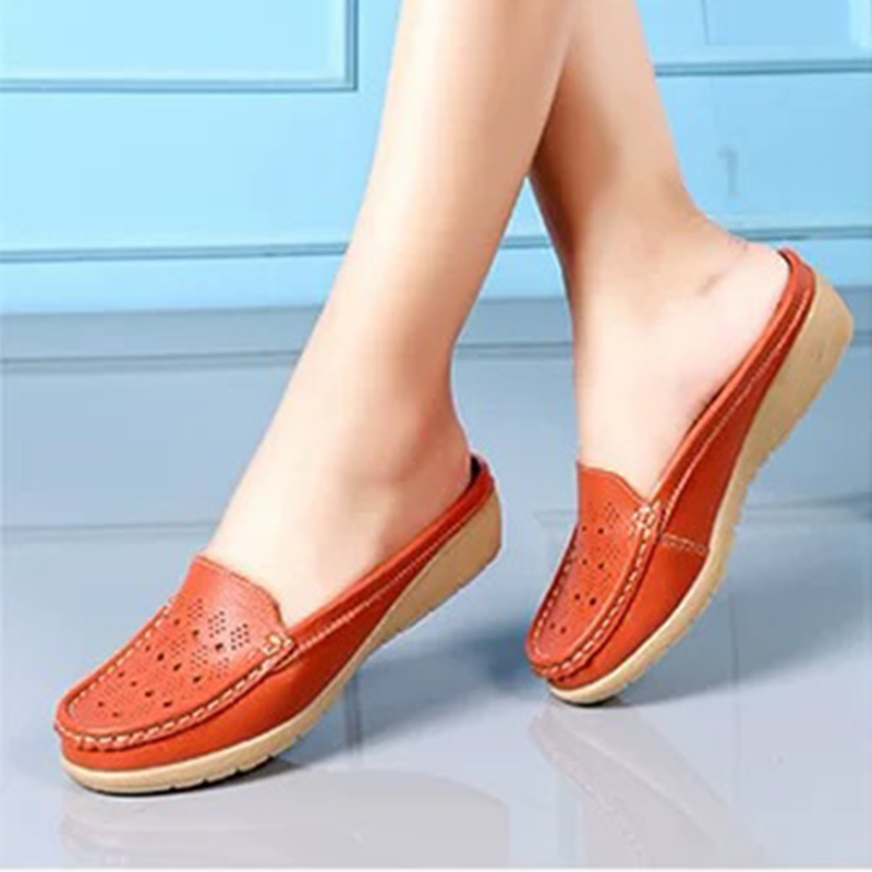 Belifi Single Slope Heel Hollow Shoes