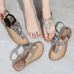 Belifi Rhinestone Platform Bohemian Sandals