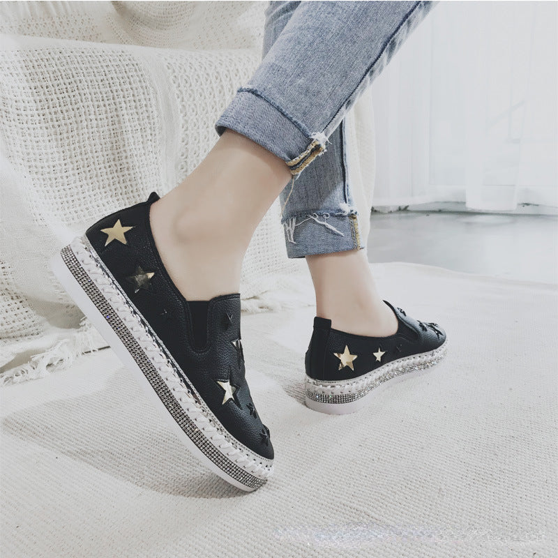 Belifi Fashion Thick Bottom Casual Flat Bottom Shoe