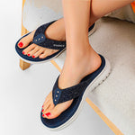 Belifi Women Flip Flop Slides Comfortable T- Strap Slippers